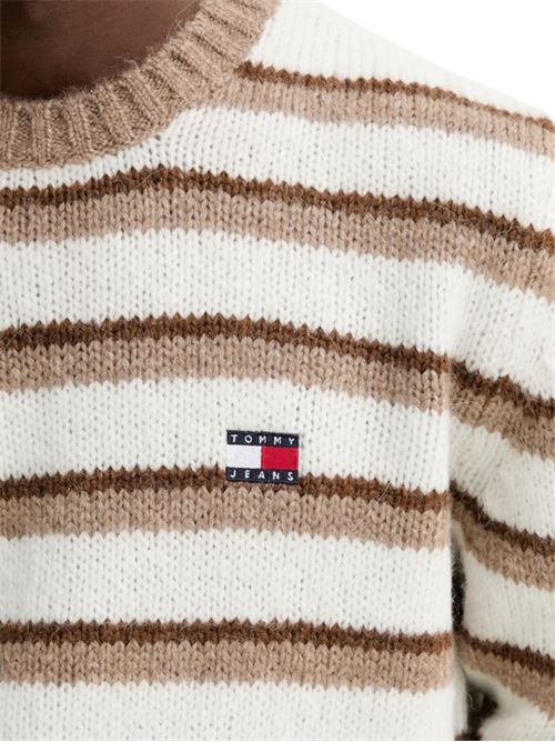 Maglione a righe in misto alpaca Tommy Jeans | DM0DM22109AFE